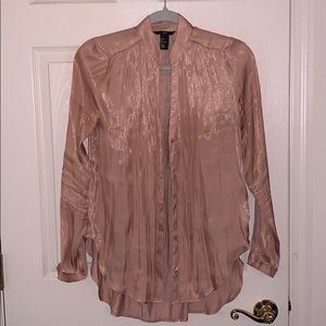 H&M shiny button down blouse